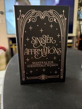 Feeling Sinister? Card Deck – Black with Rose Gold Print